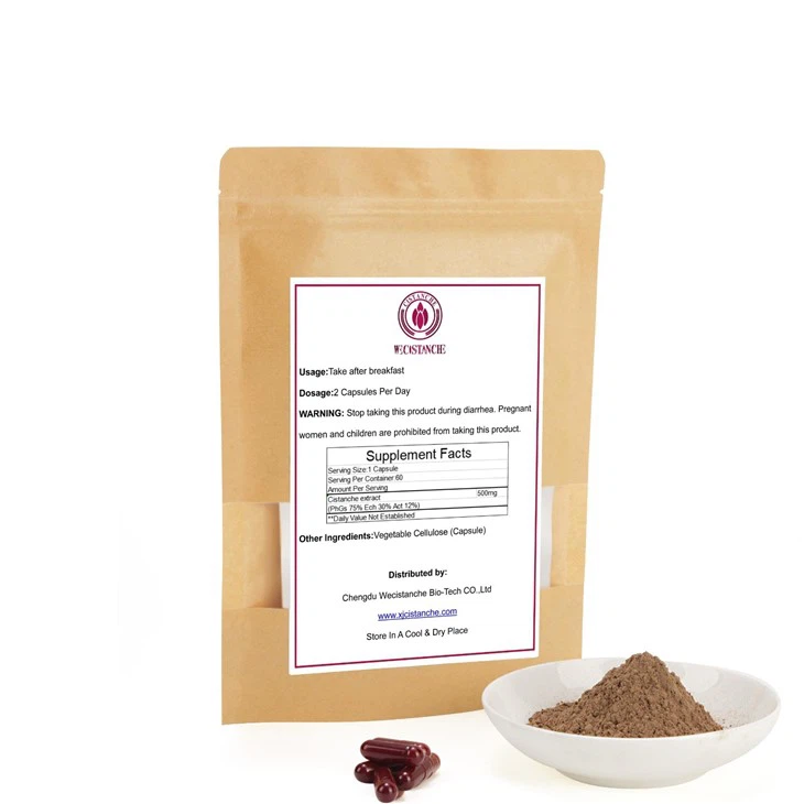 Cistanche Dietary Supplement Phenylethanoid Glycosides 75% Echinacoside 30% Acteoside 12%